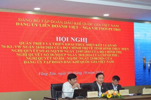Đảng ủy Vietsovpetro quán triệt, triển khai thực hiện Kết luận 76-KL/TW