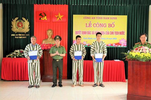 Nam Định công bố Quyết định đặc xá của Chủ tịch nước