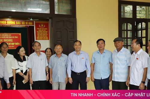 Đoàn ĐBQH tỉnh Hà Tĩnh tiếp xúc cử tri ở Lộc Hà