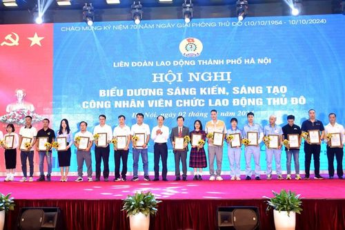 Hà Nội: Tôn vinh 100 gương sáng kiến, sáng tạo và 10 doanh nghiệp tiêu biểu vì người lao động