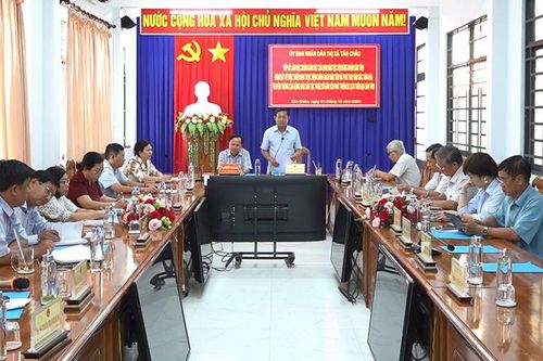 Ban Dân tộc HĐND tỉnh làm việc tại TX. Tân Châu