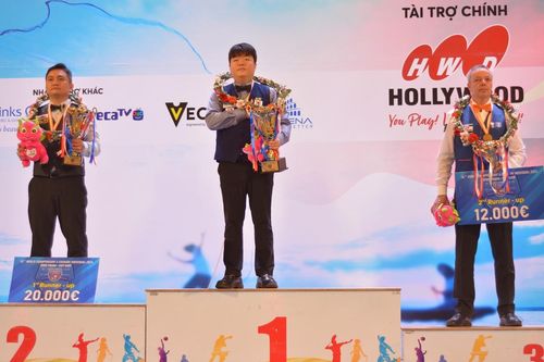 Thần đồng Hàn Quốc Cho Myung Woo vô địch Giải Billiards carom 3 băng thế giới lần thứ 76