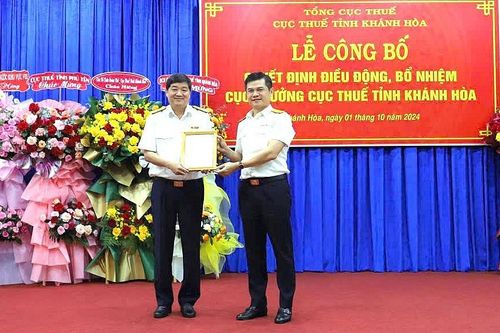 Ông Phạm Hoài Trung được điều động giữ chức Cục trưởng Cục Thuế Khánh Hòa