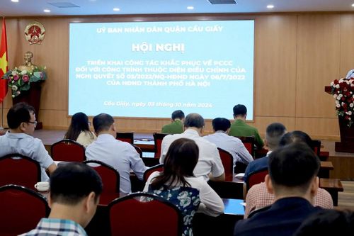 Cầu Giấy: 206 cơ sở phải khắc phục tồn tại về PCCC trước ngày 15/10