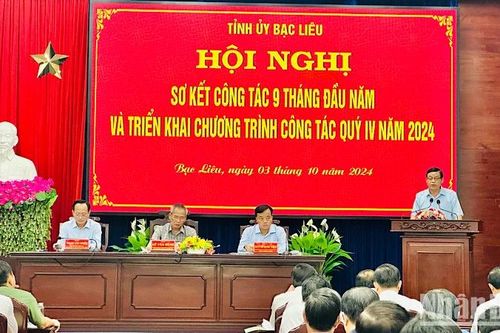 Tỉnh ủy Bạc Liêu triển khai nhiệm vụ trọng tâm những tháng cuối năm 2024