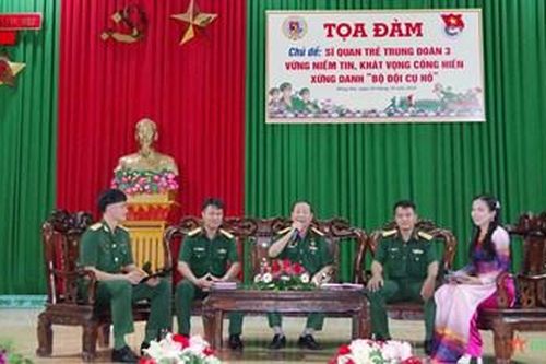 Trung đoàn 3, Sư đoàn 9 (Quân đoàn 4): Tọa đàm sĩ quan trẻ, xứng danh Bộ đội Cụ Hồ