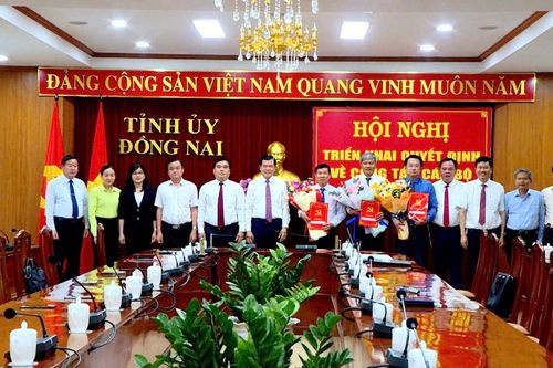 Đồng Nai điều động và bổ nhiệm 3 Bí thư Huyện ủy