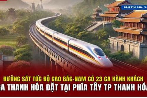 Đường sắt tốc độ cao Bắc-Nam có 23 ga hành khách, Ga Thanh Hóa đặt tại phía Tây TP Thanh Hóa