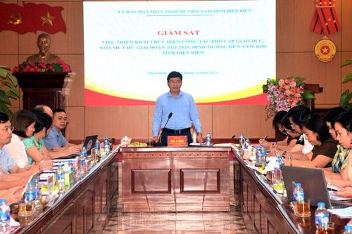 Đoàn giám sát Ủy ban MTTQ Việt Nam tỉnh làm việc với Sở GD&ĐT