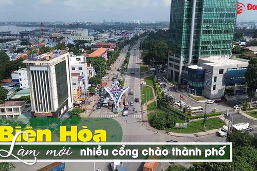 Biên Hòa làm mới nhiều cổng chào thành phố
