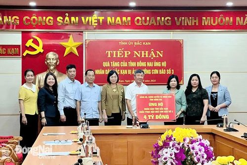 Đồng Nai tổ chức 4 đoàn đi thăm, tặng quà hỗ trợ Nhân dân ở các tỉnh phía Bắc khắc phục thiệt hại cơn bão số 3