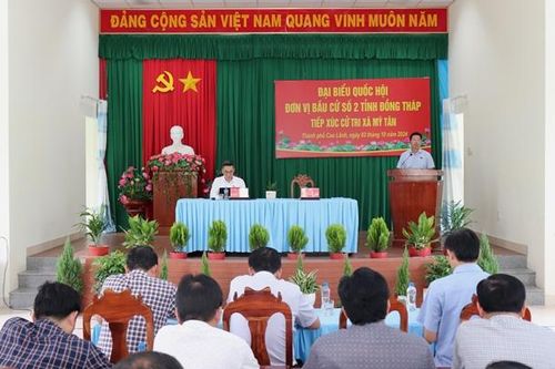 Đại biểu Quốc hội tiếp xúc cử tri TP Cao Lãnh