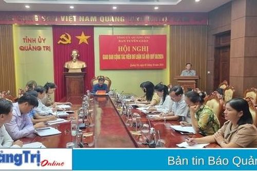Giao ban cộng tác viên dư luận xã hội quý III/2024