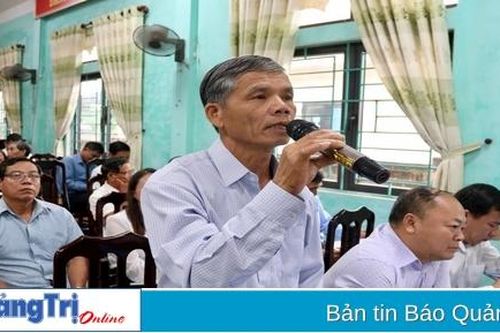Đoàn đại biểu Quốc hội tỉnh tiếp xúc cử tri xã Hải Trường