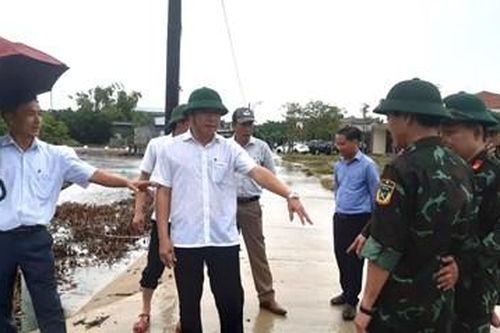 Trực tiếp về ngay địa bàn để lãnh, chỉ đạo phòng, chống bão lụt