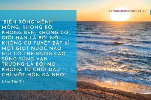 Đề học sinh giỏi Ngữ văn: Biển rộng mênh mông vì không cự tuyệt bất kì giọt nước nào