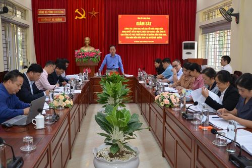 Giám sát công tác lãnh đạo, chỉ đạo tổ chức thực hiện Nghị quyết số 05 của Tỉnh ủy về phát triển huyện Hà Quảng