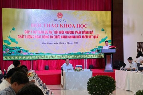 Hội thảo 'Đổi mới phương pháp đánh giá chất lượng hoạt động tổ chức hành chính dựa trên kết quả'