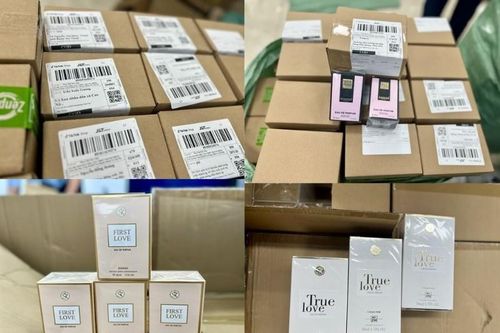 Thu giữ 10.000 chai nước hoa không rõ nguồn gốc của Tiktoker