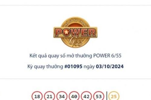 Kết quả xổ số Vietlott Power ngày 4/10/2024 cập nhật đầy đủ, chi tiết
