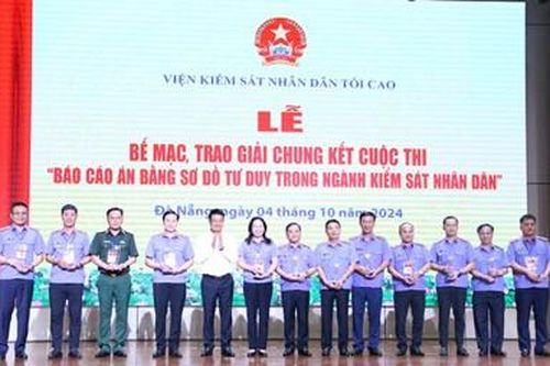 Bế mạc và trao giải Chung kết Cuộc thi 'Báo cáo án bằng sơ đồ tư duy trong ngành Kiểm sát nhân dân' năm 2024