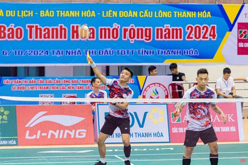 Ấn tượng ngày khai màn giải Cầu lông Báo Thanh Hóa mở rộng năm 2024