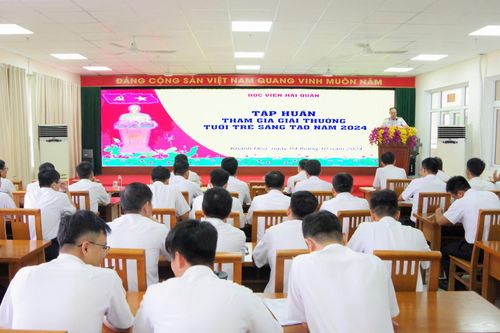 Học viện Hải quân: Tập huấn tham gia Giải thưởng Tuổi trẻ sáng tạo cho học viên, giảng viên