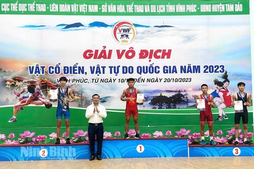 Trần Mai Trọng Tấn-vận động viên trẻ môn Vật giàu triển vọng