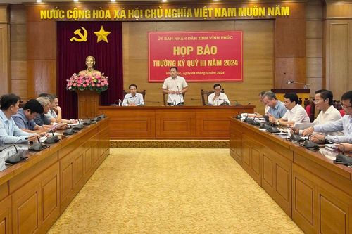Vĩnh Phúc tổ chức họp báo thường kỳ quý III năm 2024