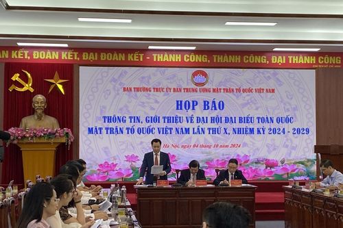 Gần 1.400 đại biểu tham dự Đại hội đại biểu toàn quốc Mặt trận Tổ quốc Việt Nam lần thứ X