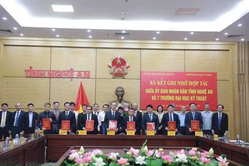 Bảy trường đại học kỹ thuật lớn và tỉnh Nghệ An ký kết hợp tác