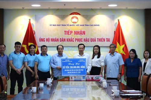 Trung ương Hội Người cao tuổi Việt Nam ủng hộ tỉnh Cao Bằng khắc phục hậu quả thiên tai