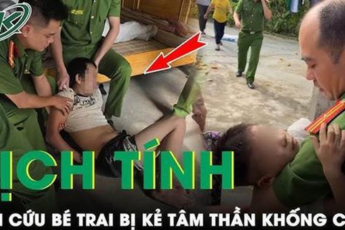 120 phút 'căng não' giải cứu bé trai bị kẻ tâm thần dùng dao khống chế, cố thủ trong phòng ở Phú Thọ