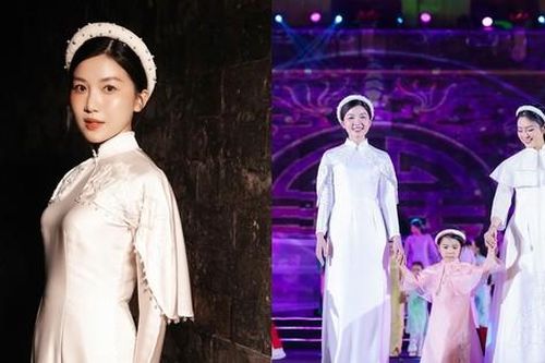 Nữ phụ phim '11 Tháng 5 Ngày' hóa thiếu nữ Hà Nội xưa trong lễ hội áo dài
