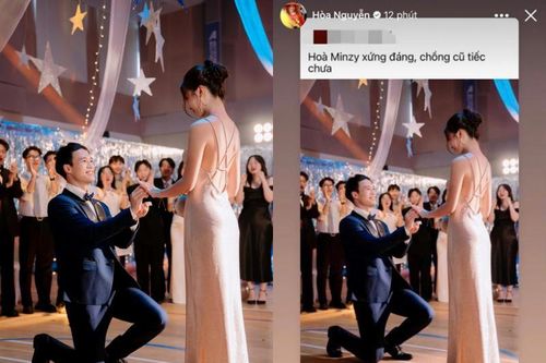 Văn Toàn quỳ gối cầu hôn, Hòa Minzy có phản ứng siêu bất ngờ