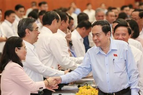 Chủ tịch Quốc hội Trần Thanh Mẫn làm việc với TPHCM