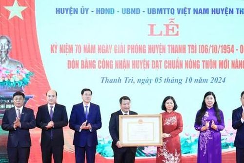 Hà Nội: Huyện Thanh Trì còn một tiêu chí để lên quận