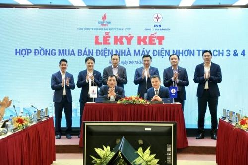 Ký kết Hợp đồng mua bán điện Nhà máy điện Nhơn Trạch 3&4