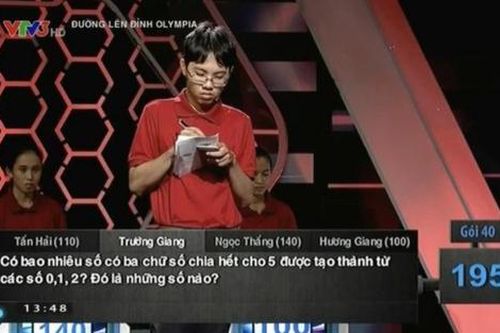 Câu hỏi Toán học tại Đường lên đỉnh Olympia cực đơn giản nhưng khiến 4 nhà leo núi 'bó tay'