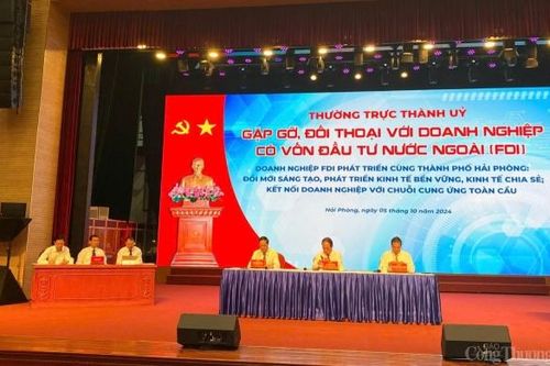 Hải Phòng: Gặp gỡ, đối thoại với doanh nghiệp có vốn đầu tư nước ngoài