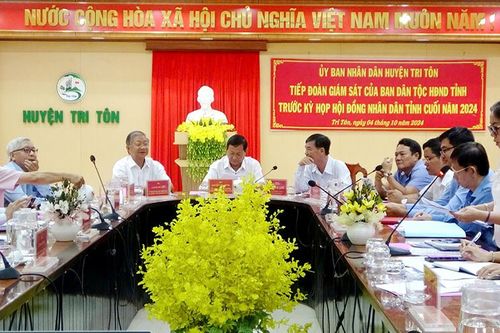Ban Dân tộc HĐND tỉnh giám sát tại huyện Tri Tôn