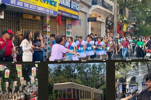 Hà Nội kỷ niệm 70 năm Giải phóng Thủ đô: Giới trẻ hẹn nhau xuống phố check-in