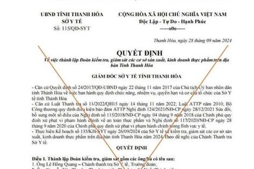 Thủ đoạn giả danh các đoàn kiểm tra cơ sở sản xuất, kinh doanh thực phẩm