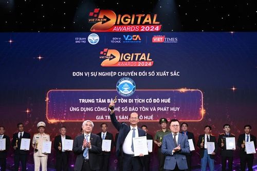 Trung tâm Bảo tồn Di tích Cố đô Huế đạt giải thưởng Chuyển đổi số Việt Nam 2024