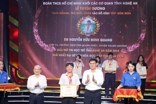 Những gương mặt 'con ngoan, trò giỏi, cháu Bác Hồ kính yêu'