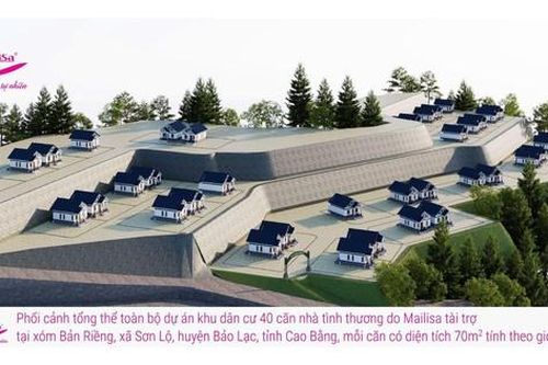 Mailisa tung bản thiết kế 40 căn nhà tình thương cho bà con tưởng chừng như khu nghỉ dưỡng 5 sao ở giữa Cao Bằng