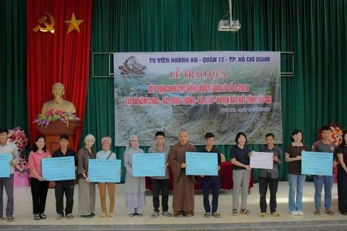 Tu viện Khánh An trao 2,2 tỷ đồng hỗ trợ xây dựng nhà cho người dân H.Bát Xát, Lào Cai