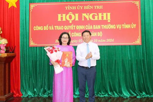 Bà Nguyễn Trúc Hạnh giữ chức Trưởng ban Tuyên giáo Tỉnh ủy Bến Tre