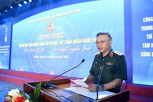Khai mạc Hội thi Chủ tịch công đoàn cơ sở giỏi cấp toàn quân