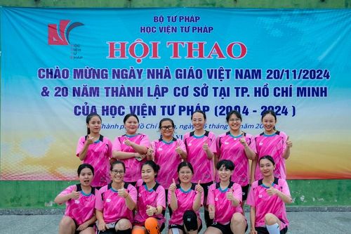 Khai mạc Hội thao Học viện Tư pháp năm 2024 tại TP Hồ Chí Minh